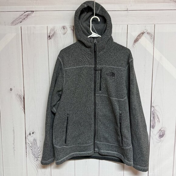 The North Face Gordon Lyons Hoodie Men’s Large Heather Gray EUC